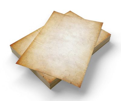 Antiikki pergamenttipaperi vintage-malleille A4 koko 100 arkkia