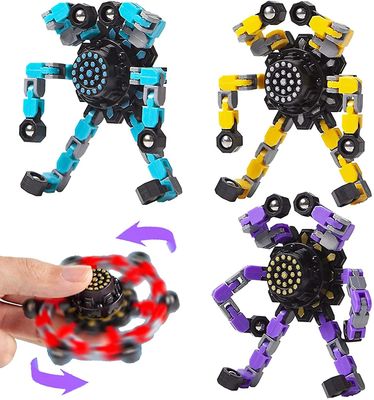 AIR 4PC Cool Fidget Spinning Top Focus Legetøj med transformable Chain Mekanisk Spiral Twister 4pcs