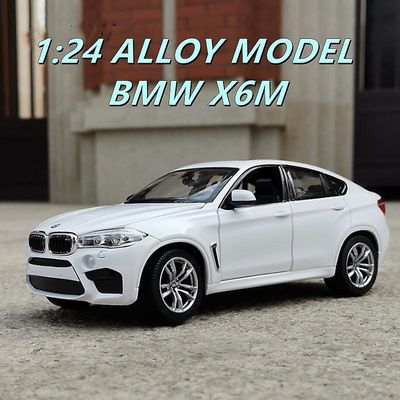 Toy Cars 1/24 Bmw X6 X6m Suv Coupe legering bil model trykstøbt legetøj metal køretøjer bil model høj simulering samling børns legetøj gave Hvid