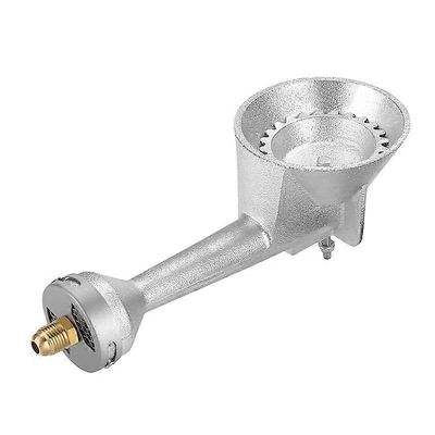 Korkeapainepropaani valurautainen pyöreä poltinpää, propaanipoltinpää aukolla, messinkiliitin Hopea