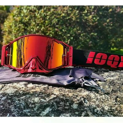 Unbrand 2025 Motocross Punaiset suojalasit Pyöräily ATV Moottoripyöräilykypärä Lasit Off-road Racing Ratsastuslasit Dirt Bike Gear Moto lasit redgl...