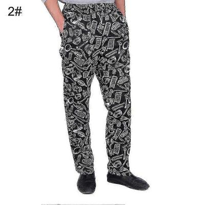 Pitkät kokkihousut chiliprintillä hotelliravintola- ja keittiökäyttöön 2 XL