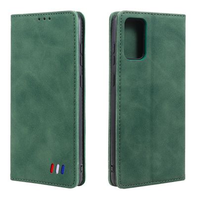 Etui til Xiaomi Poco M3 Cover Magnetisk lukning Tegnebog Bog Flip Folio Stand View Læder cover Stødsikker - Grøn