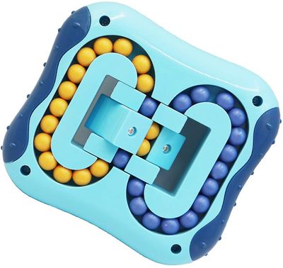 Roterende Magic Cube Fidget Spinner Legetøj til børn Puslespil Pædagogisk festinteraktion Børns legetøjsgaver Blå
