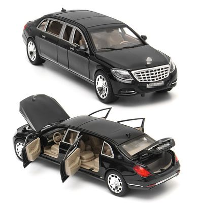 1:24 Til Mercedes Maybach S600 Limousine Trykstøbt Metal Modelbil Legetøj Til Børn Julegave Legetøj Bilsamling
