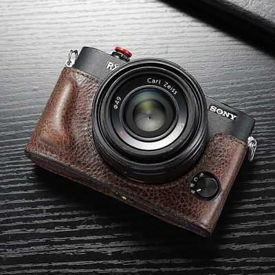 Redkid Sony Rx1r2 Rx1rm2 kameran bodypuku nahkaiselle kamerakotelolle kahva puoli laukkua Syvä kahvi