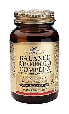 Solgar Balance Rhodiola Complex -kasvikapselit, 60