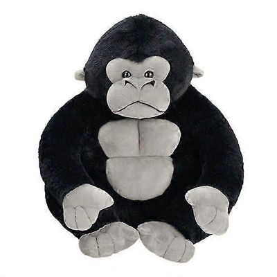 Linkrunning Gorilla, simpanssi, King Kong Pehmolelu Nuken syntymäpäivälahja (musta 35cm)