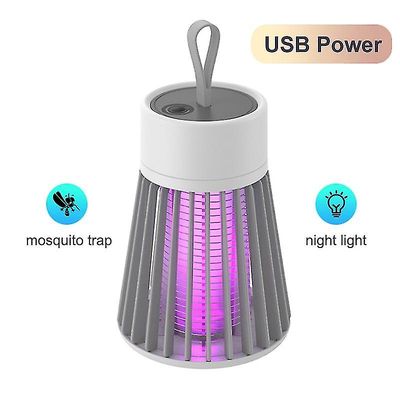 elektroninen hyttysten tappajalamppu kannettava säteilytön USB ladattava Harmaa USB-virtalähde