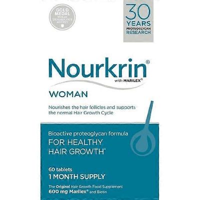 Nourkrin Woman -tabletit hiusten kasvuun