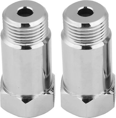 Universal O2 Sensor Spacer Adapter Isolator Extender, Oxygen Sensor Spacer Rustfritt 2stk 45mm M18 * 1.5 Sjekk Engine Light Eliminator Adapter Oxyg...