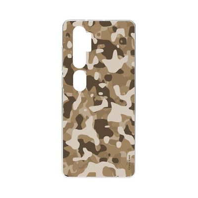 Crazy Kase Skrog til Xiaomi Mi Note 10 Pro Soft Desert Militær Camouflage