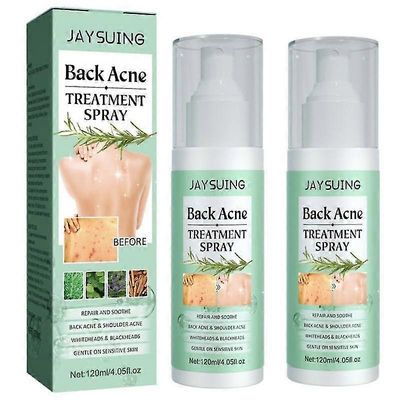 2kpl Back Akne Repair Spray Fades Pockmarks Repair Back Back Shoulder Acne Skin Care Spray