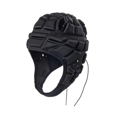 Rugby Kypärä Lapsille Rugby Päänsuojat Pehmeä Pehmustettu Säädettävä Maalivahdin rullahattu S Black