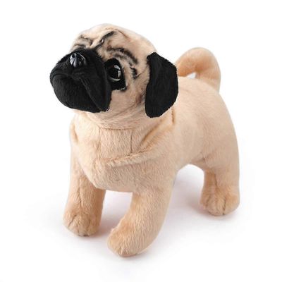 11,8 tuuman ruskea mopsi pehmo koiraLasten pehmoeläinlahjat lapsille Joulupäivän syntymäpäivä