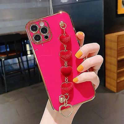 Kærlighed Hjerte stof armbånd armbånd Rød iPhone11