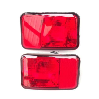 1 par bil bakre støtfanger lampe tåke lampe baklykt 55078104ac 55078105ac for wrangler 2007-2018 Rød