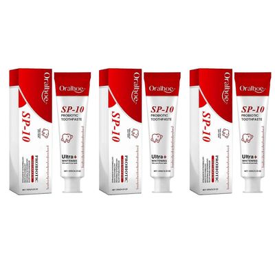 Sp-10 Probiootit Hammastahna Ultra Whitening Probiootit Hammastahna Minttu Raikkaus Raikas hengitys Hammastahnat 3pcs