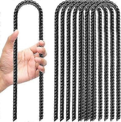 8 kpl maa-ankkurit, trampoliini, maa-ankkurit (ruostumaton), maa-ankkurit, telttakiilat, pituus 30 cm, leveys 5 cm, telttakiilat, myrskynkestävä, m...