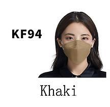 Lauwodun Pil-formet Kf95 Voksen Ansigtsmaske Voksen Fisk-formet Åndbar Kn94 Tre-dimensionelle Mask-50 Pieces khaki