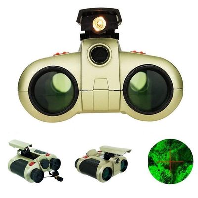 Kid Telescope 4x30 Hd Kraftig kikkert Langtrækkende Folding Mini Night View Pop-up Lys til Camping