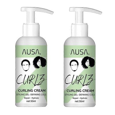 2kpl 50ml Hair Volumizing Cream Hair Conditioner Volume Lift Styling Cream Curly Hair Elastin Curl Defining Nourishing