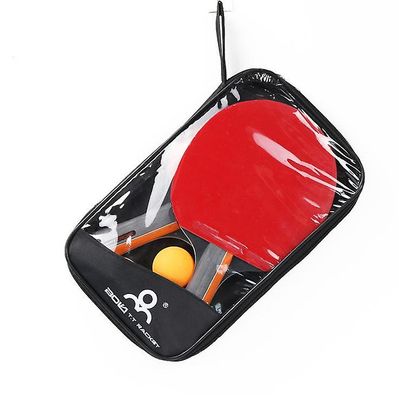 Yunshu Ping Pong Paddle Sæt 2 Bordtennisketsjere 3 Bolde Opbevaring Sag