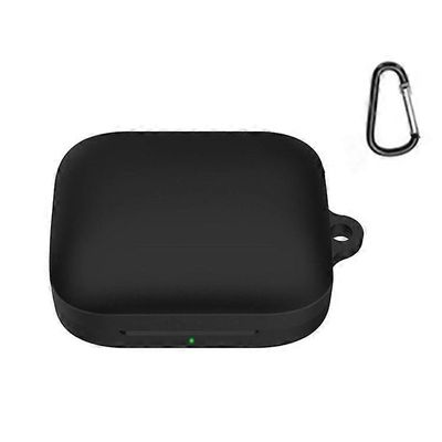 Yhteensopiva OnePlus Buds Pro 2 TWS langattomien Bluetooth-kuulokkeiden latauslaatikon kanssa Pehmeä silikonikansi katoamista estävällä soljella Musta