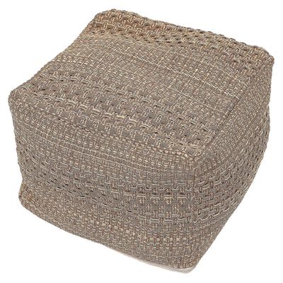 Lounge-tyynyt Lattia Rahi Pussit Istuminen Neliö Pouf Jalkatuki Pouf Bohemian Ottomaanien Pouf Jalkajakkara Khaki 42X42X33CM