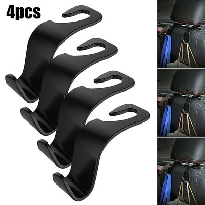 Liltop Bil Auto Bagsæde Universal Hook bøjle hængende taske arrangør holder 4PCS