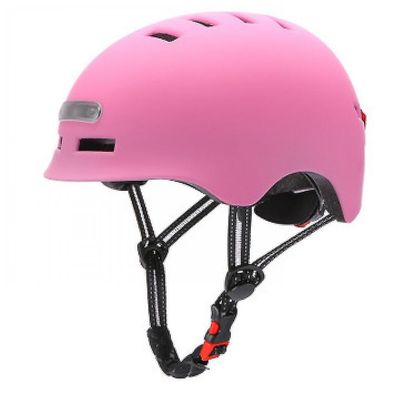 Mikasa Forlygte til cykelhjelm og advarselslampe bagtil Pink L