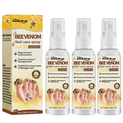 1-3kpl BeeVenom Ash Nail Spray Ash Nail Ratten Nail Foot kosteuttava puhdas suihke 100ml 2pcs