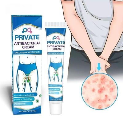 Litzee Menns Anti-kløe Cream, Private Care Cream, Anti-bakteriell, Anti-kløe og Deodorant 20g menn 2Pcs