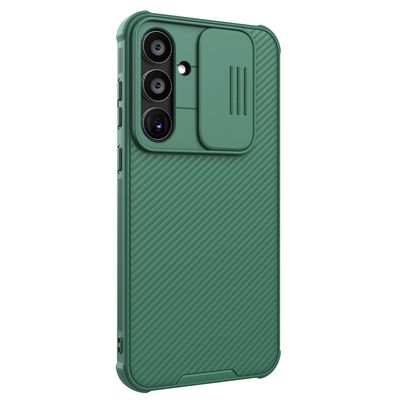 NILLKIN CamShield Pro-serien for Samsung Galaxy A55 5G Case Slide Lens Protection PC + TPU-deksel Grønn
