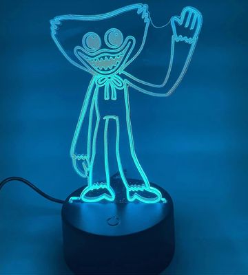 Sdigv Unikko leikkiaika 3D yövalo, lastenhuone yövalo, univalo lasten syntymäpäivä, joululahja.