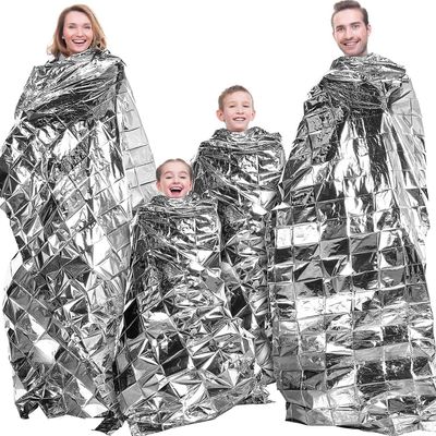 Xqday 3 stk Emergency Blanketshigh Sølv Reflekterende Mylar Film Foil Sheetheat Foil Protection Camping Blanket Hiking Space Tæpper og Garden Green...