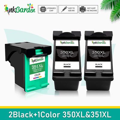 Swees InkGarden renoveret til HP 350 351 HP 350 XL 351 XL blækpatron til HP Photosmart C4275 C4280 C4283 C4285 C4293 C4294 3 stk.