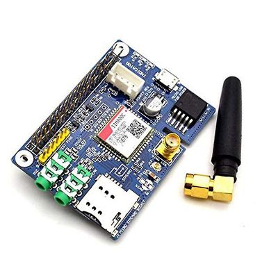 SIM800C GSM GPRS-modul Quad-Band Development Board med SMA antenne Micro-SIM-spor for blå svart