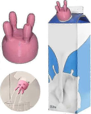 Hauska kaatamalla maitopullon korkki lehmän utareelle, laatikoitunut maidonohjain, lypsylaitteet, yhteensopiva erilaisten maitopullojen kanssa 1pc