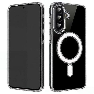 Samsung Galaxy A54 5G läpinäkyvälle kotelolle, joka on yhteensopiva MagSafe WANLONFENG LM2 -sarjan puhelimen kuoren kanssa (iso