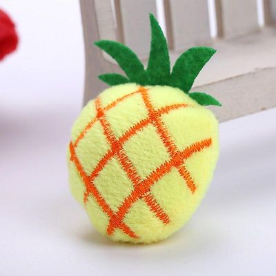 Pet Doll Cat Tygge Legetøj Holdbar Random Style Catnip Påfyldning Plys Tænder slibning Killing Toys Pet Supplies Pineapple