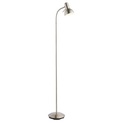 Endon Lighting Endon Amalfi - LED 1 Lys Gulvlampe Satin Nikkel, Gloss White Paint, GU10