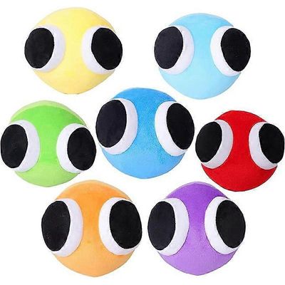 7kpl Rainbow Friends Luku 2 Pehmolelut Söpö Monster Cartoon Pehmeät pehmolelut lapsille Joululahjalelu 7 kpl