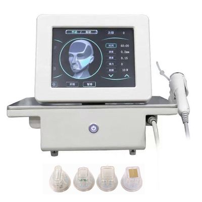 Kultainen RF-mikroneulakauneuslaite, työpöydän aknearpien korjauslaite, kasvojen kohotus ja kiinteyttävä jäävasara, ammattimainen kauneussalonki-in...