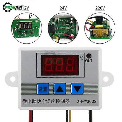 XH-W3002 W3002 W3001 DC 12V 24V AC 110V-220V LED digitaalinen lämpösäädintermostaatti lämpötilansäädin mittari lämmitys jäähdytys W3002 AC 110-220V