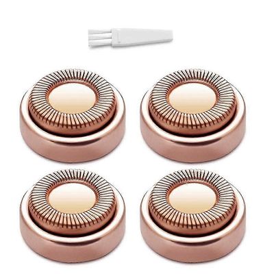 Kasvojen hiusten poistolaitteen vaihtopäät, virheetön kosketus, naisille huuli, leuka, poskien puhdistus, kuten televisiossa nähdään 18k kullattu r...