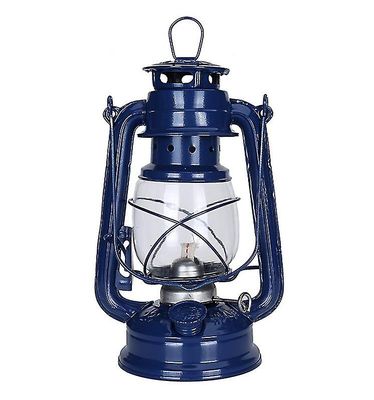 Mikasa Retro petroleum lampe 25cm Camping Light Home dekorative hængende lampe Mørkeblå