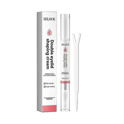 Double Eyelid Cream pitkäkestoinen luonnollinen saumaton näkymätön liimaamaton kaksoisluomi nopeasti kuivuva silmänympärysvoide - 5Ml + Y haarukka