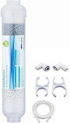 Geekpure 10 Zoll Inline 6 Stufe Alkalischer Wasserfilter Kit pH+ fr Umkehrosmosesystem ~1/4 Zoll Anschluss