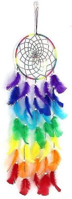 Unelma siepparit lapsille Lahja, Sateenkaari Unelma Sieppari Seinä roikkuva sisustus, Boho Dreamcatcher